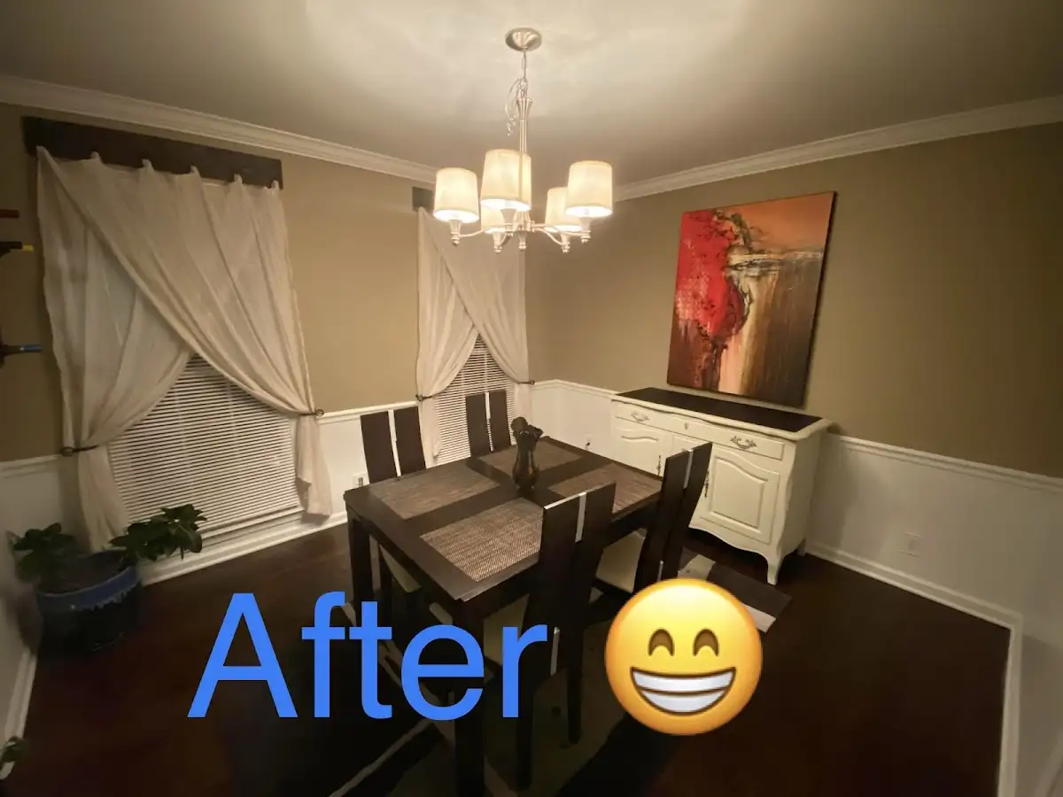 Professional dining room restoration after water damage in Laurens