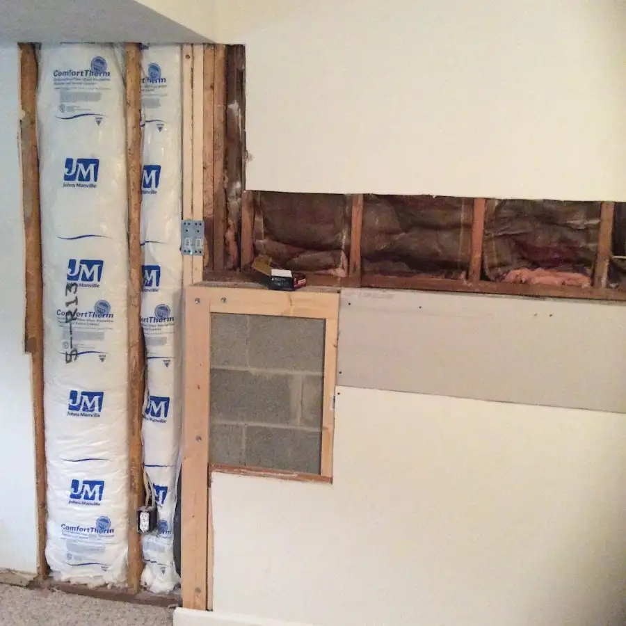 Wall insulation replacement during Contents Cleaning & Restoration in Laurens